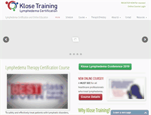 Tablet Screenshot of klosetraining.com